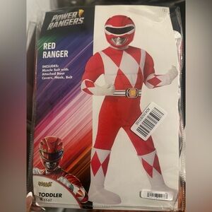 New costume power ranger red 5-6t spirit Halloween
